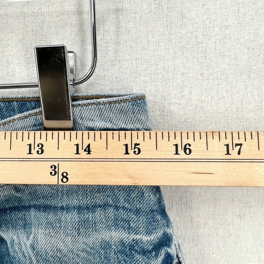 DOEN Shep Jean Laval Wash Womens 29 Blue Straight leg 100% Cotton Rigid NWT - Picture 14 of 16